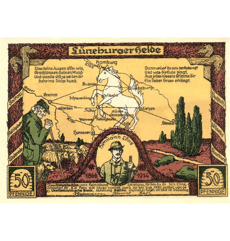 Alemania Set 6 Notgelds 1866-1914